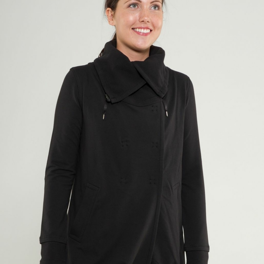 Lululemon Gratitude Black Wrap Cardigan